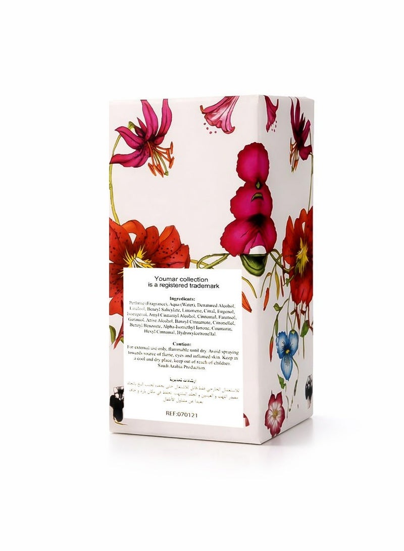 YOUMAR Luxury Long Lasting Unisex Perfume Youmar Collection No. 0121 100ml | Musky, Floral & Smooth Vanilla Fragrance for Men & Women | Elegant Everyday Eau de Parfum - Image 2